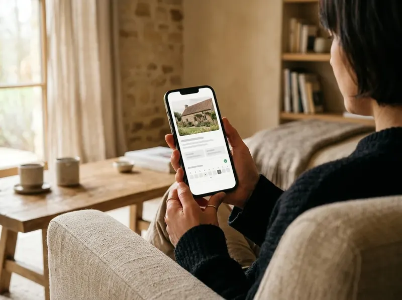 Eigent&uuml;mer erh&auml;lt eine direkte Buchungsbest&auml;tigung auf dem Smartphone