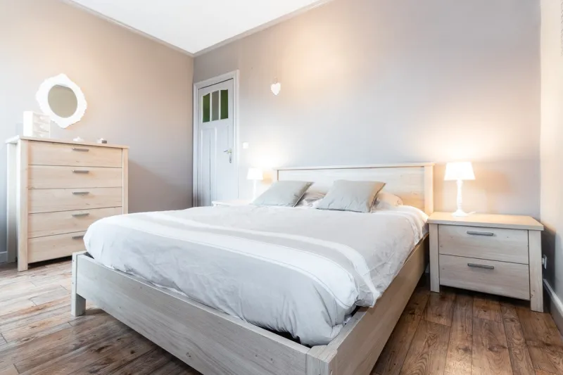 Slaapkamer met tweepersoonsbed