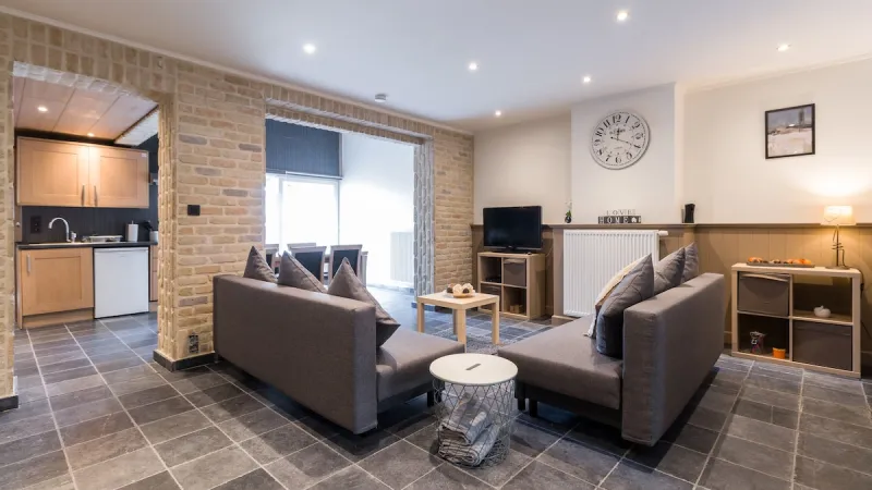 Zithoek met dubbele sofa